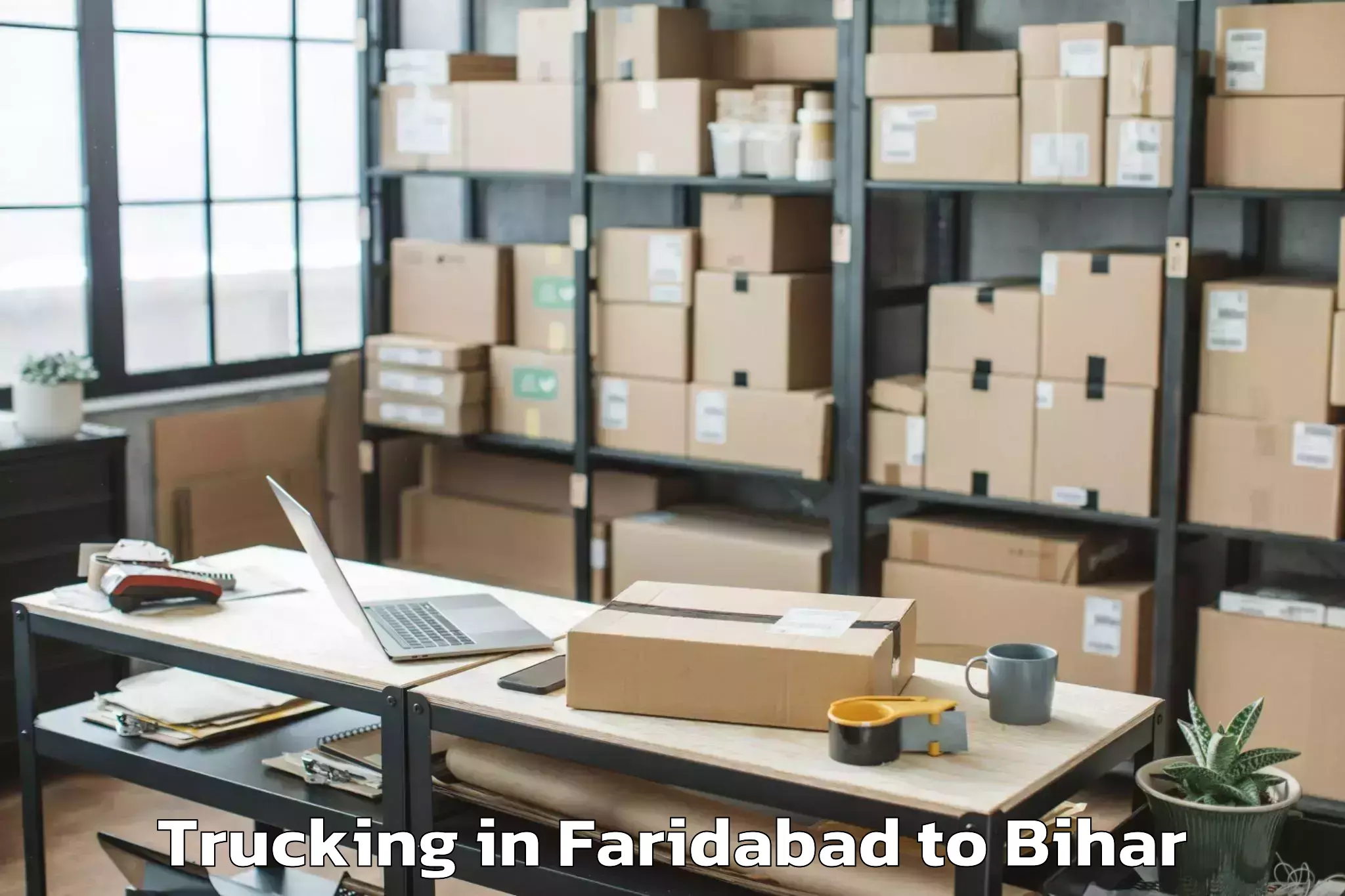 Easy Faridabad to Sikta Trucking Booking